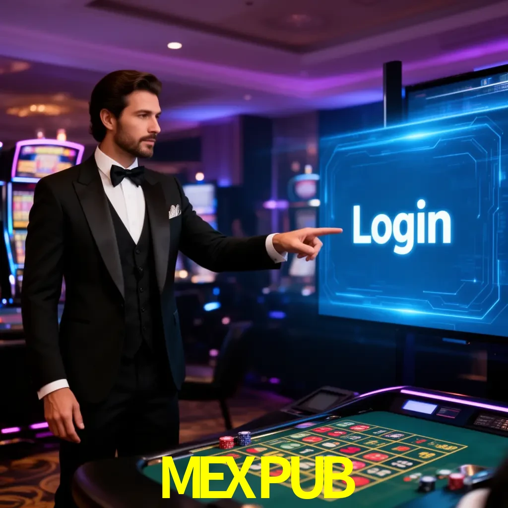 MEXPUB Login - OTP, cuenta y soporte Pantalla MEXPUB Login con OTP, contraseña, cuenta segura y soporte móvil